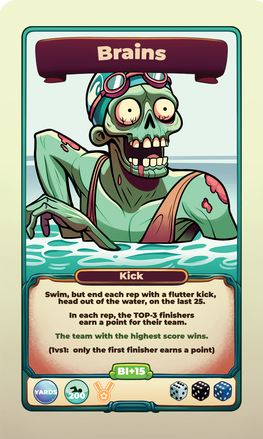 Brains challenge card